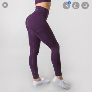 Alphalete Purple R6 revivals with oval gusset